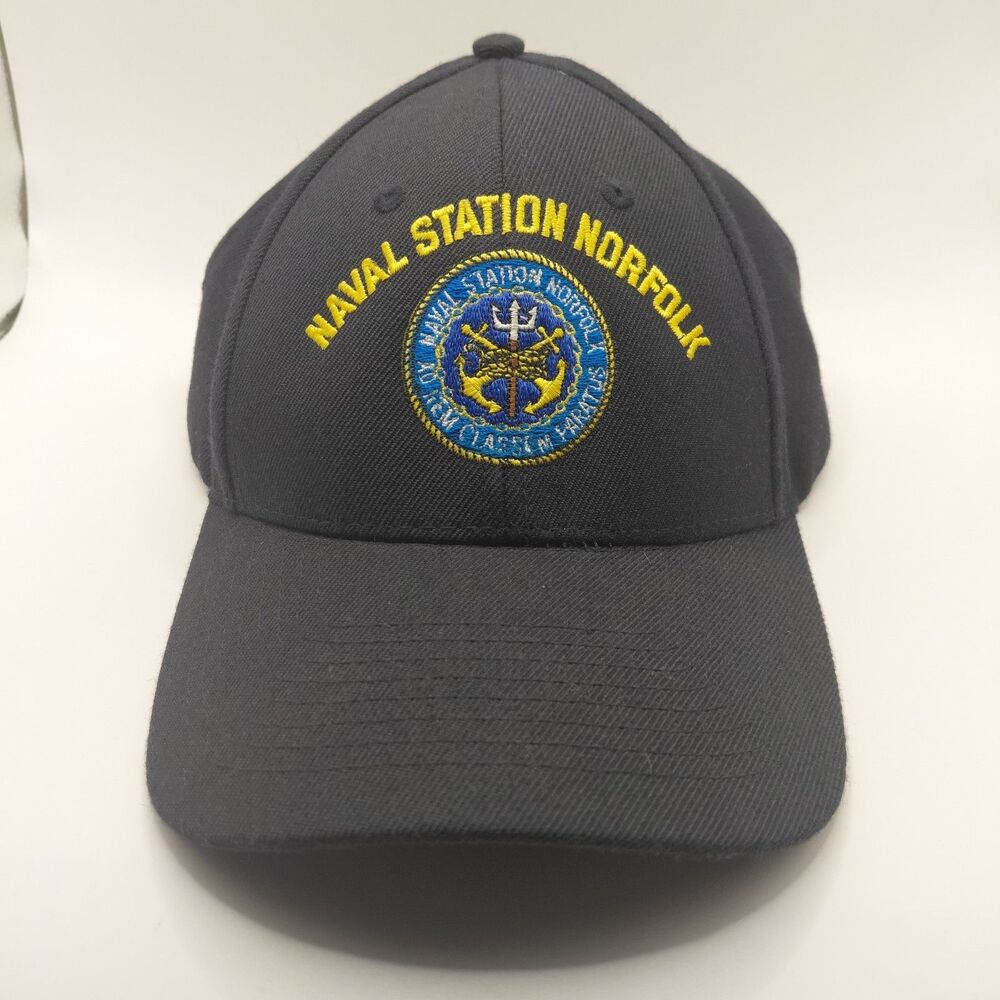 Naval Station NORFOLK Command Ball Cap US Navy Snapback